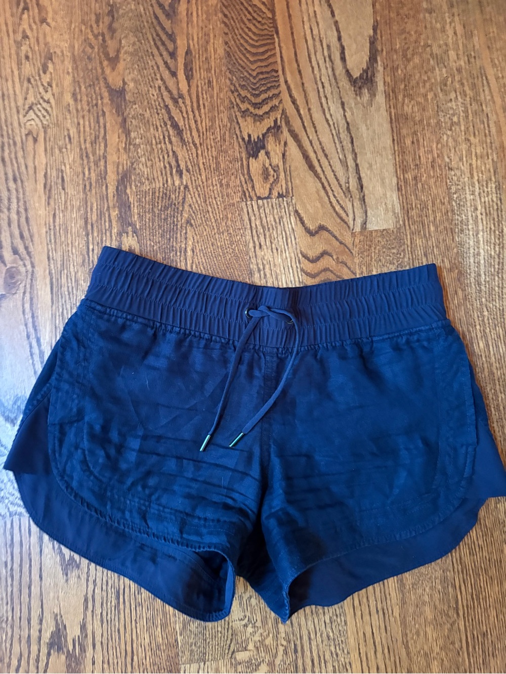Athleta Navy Elastic Waist Athletic Shorts